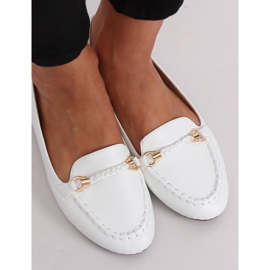 Mocasines de mujer blancos A8636 Blanco 2