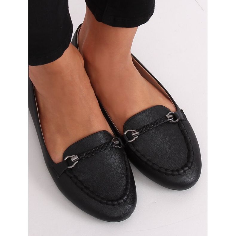 Mocasines negros de mujer A8636 Negro 1 Mocasines negros de mujer A8636 Negro 1