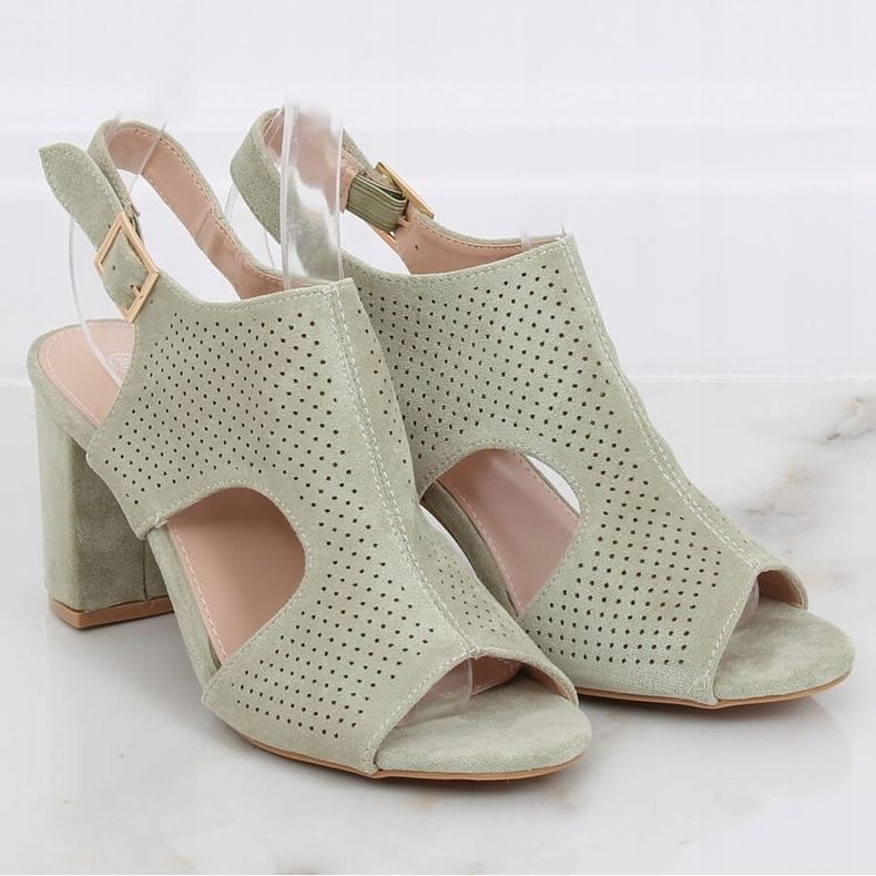 Sandalias de tacón celadon 99-33A Verde 1