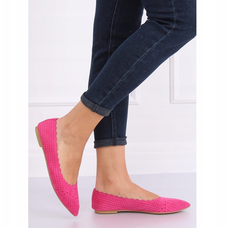 Bailarinas caladas fucsia NK18P Fushia rosado 1