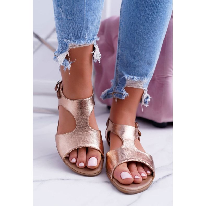 Sandalias Kongito dorado claro 2