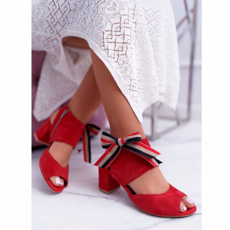 Sandalias Mujer Piel Maciejka On A Heel Rojo 04038-08 1 Sandalias Mujer Piel Maciejka On A Heel Rojo 04038-08 1