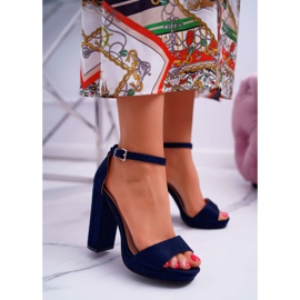 ADY Sandalias De Mujer Azul Marino En El Tacón Debora Plataforma 2 ADY Sandalias De Mujer Azul Marino En El Tacón Debora Plataforma 2