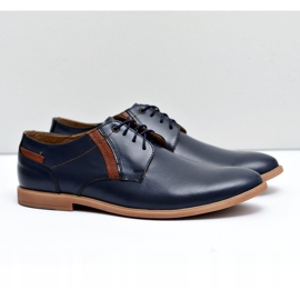 Bednarek Polish Shoes Zapatos Brogues para Hombre Bednarek Leather Azul Marino Millo 1