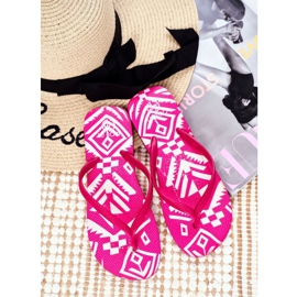 Lu Boo | Chanclas Aztec Havanna de mujer rosa 1