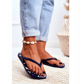 Chanclas de mujer Lu Boo Aztec azul marino Havanna 2