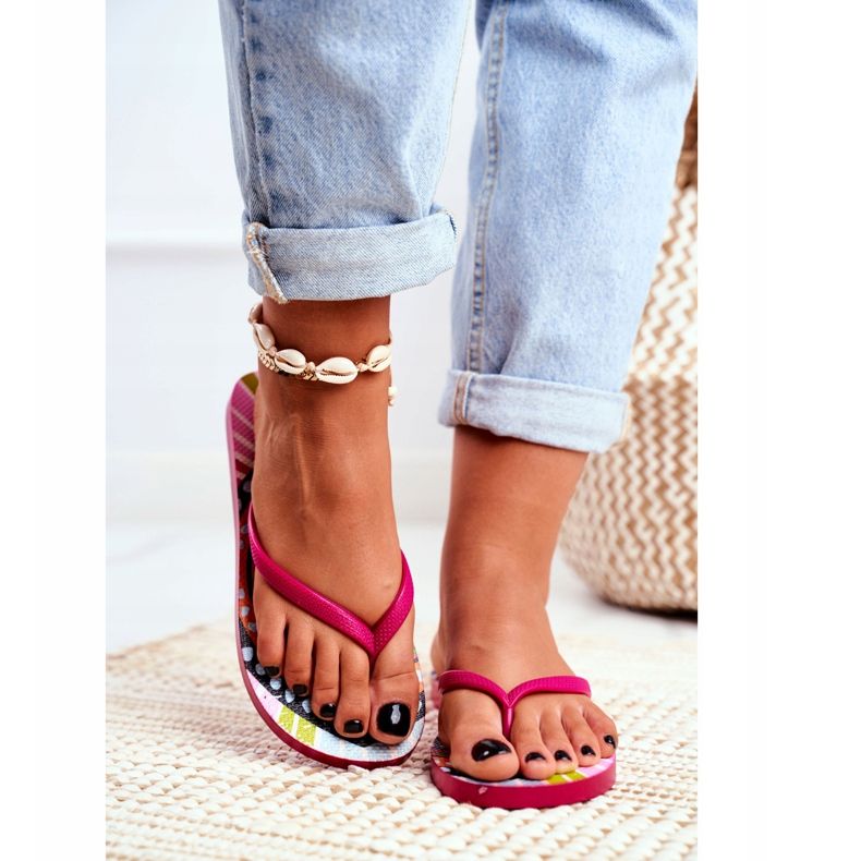 Lu Boo | Chanclas Szałowe Pink Aztec Havanna rosa 2