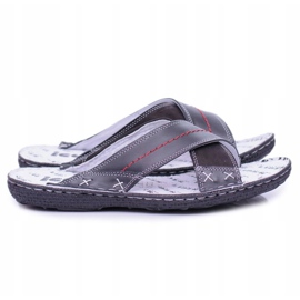 Iguana Zapatillas de hombre de cuero negro claro bien 2