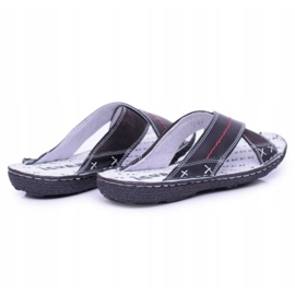 Iguana Zapatillas de hombre de cuero negro claro bien 3
