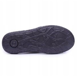 Iguana Zapatillas de hombre de cuero negro claro bien 5