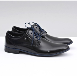KOMODO Zapatos elegantes en cuero negros de Massimiliano 1