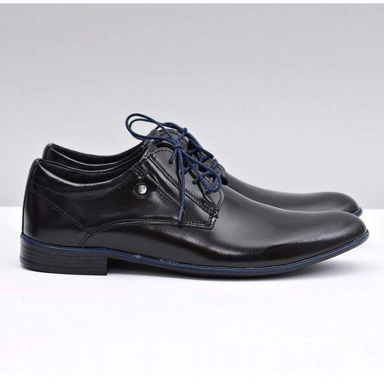 KOMODO Zapatos elegantes en cuero negros de Massimiliano 2