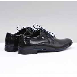 KOMODO Zapatos elegantes en cuero negros de Massimiliano 3