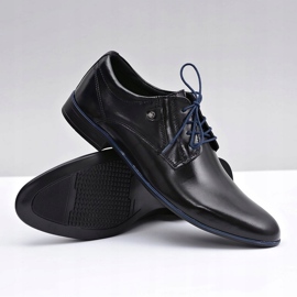 KOMODO Zapatos elegantes en cuero negros de Massimiliano 4