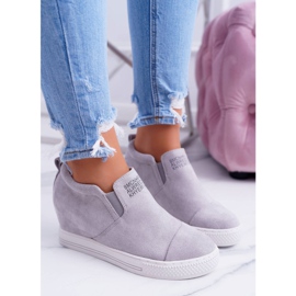 Zapatillas de mujer Snekers Lu Boo Slip Grey Kaori gris 4