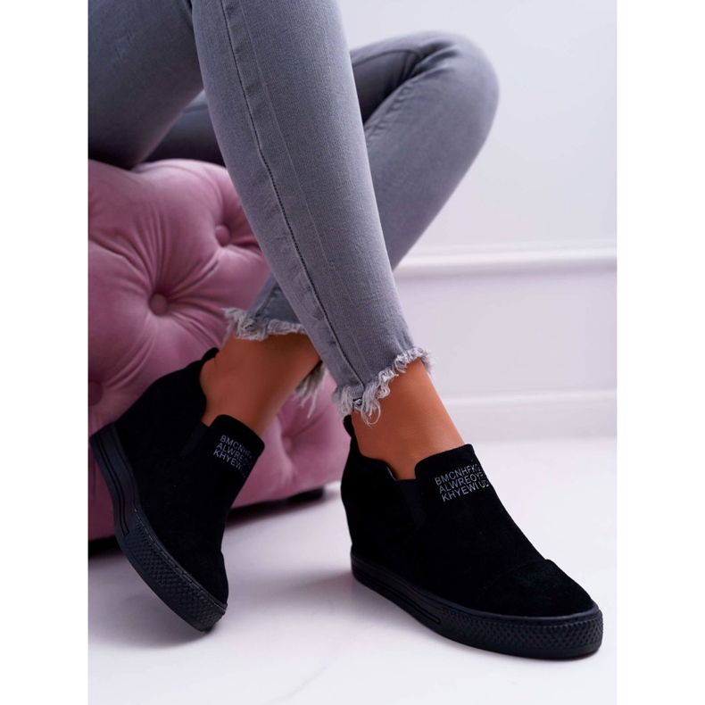 Zapatillas Snekers para mujer Lu Boo Slip-on Black Kaori negro 2 Zapatillas Snekers para mujer Lu Boo Slip-on Black Kaori negro 2