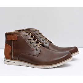 Neex Botas cálidas de cuero para hombre Fresco Brown marrón 1 Neex Botas cálidas de cuero para hombre Fresco Brown marrón 1