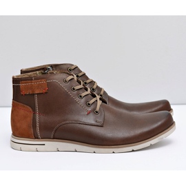 Neex Botas cálidas de cuero para hombre Fresco Brown marrón 2 Neex Botas cálidas de cuero para hombre Fresco Brown marrón 2