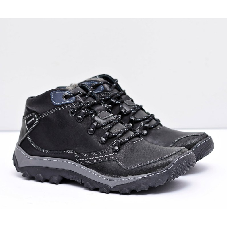 Mateos Zapatillas Trekking Hombre Negras Calentadas Etemor negro 1