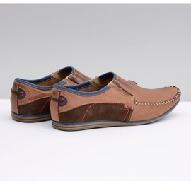 KOMODO Mocasines sin Cordones para Hombre en Piel Marrón Teodoro 2