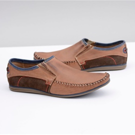 KOMODO Mocasines sin Cordones para Hombre en Piel Marrón Teodoro 4