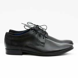 Gejms Zapatos formales de cuero para hombres clásicos Ercole negro 1