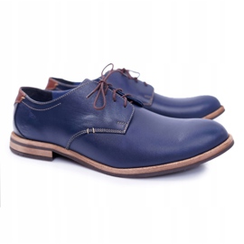 Bednarek Polish Shoes Zapatos de hombre azul marino elegantes de Feliciano 6