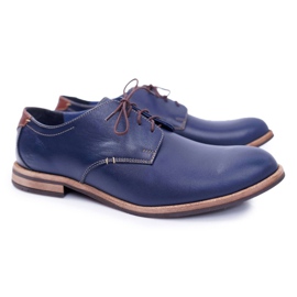 Bednarek Polish Shoes Zapatos de hombre azul marino elegantes de Feliciano 1