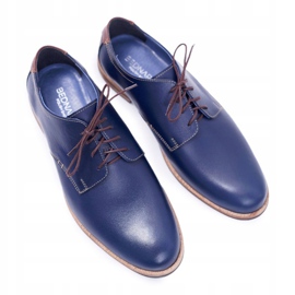 Bednarek Polish Shoes Zapatos de hombre azul marino elegantes de Feliciano 5