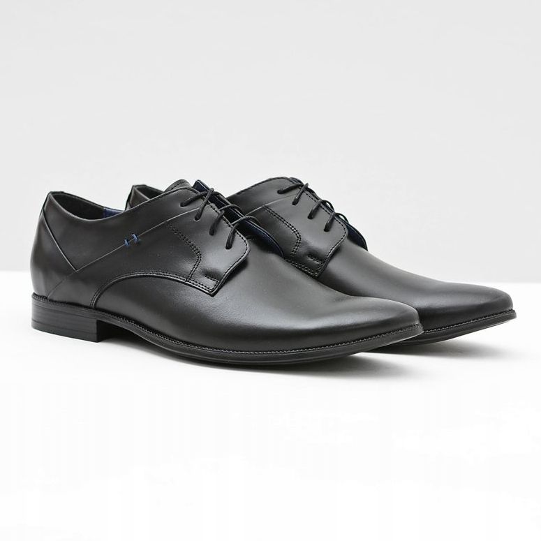 Gejms Elegantes zapatos de cuero negro Gaspare Polish 1