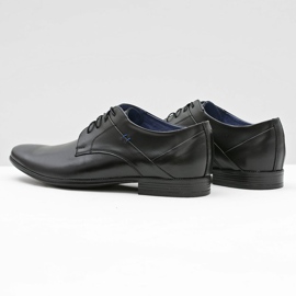 Gejms Elegantes zapatos de cuero negro Gaspare Polish 3