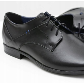 Gejms Elegantes zapatos de cuero negro Gaspare Polish 6