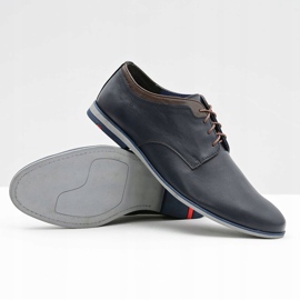 Gejms Zapatos Gianni Hombre Piel Azul Marino 4