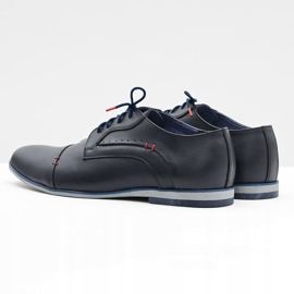 Gejms Zapatos Elegantes De Piel Para Hombre Isacco Navy azul marino 3