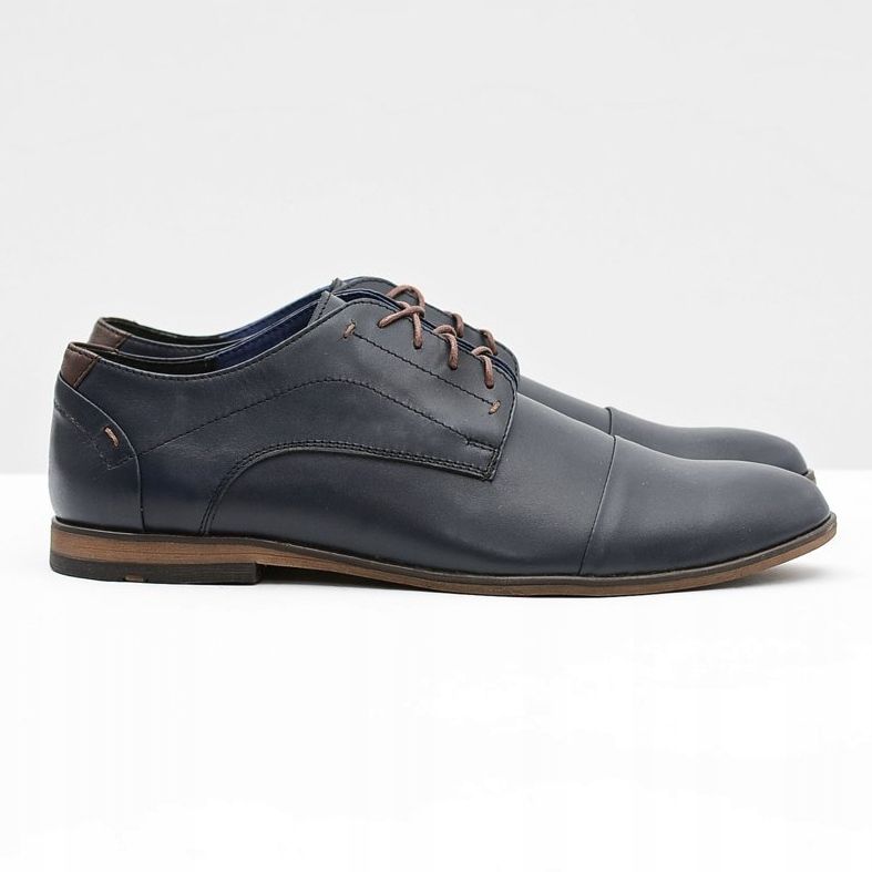 Gejms Zapatos Hombre Piel Azul Marino Livio 2