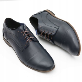 Gejms Zapatos Hombre Piel Azul Marino Livio 5