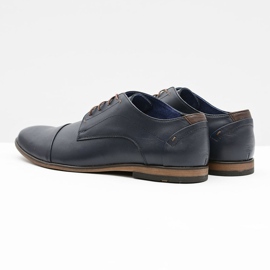 Gejms Zapatos Hombre Piel Azul Marino Livio 3