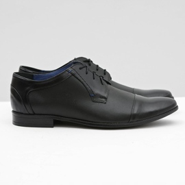 Gejms Zapatos negros formales de cuero para hombre Leopoldo 2