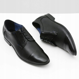 Gejms Zapatos negros formales de cuero para hombre Leopoldo 5