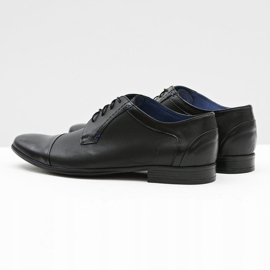 Gejms Zapatos negros formales de cuero para hombre Leopoldo 4
