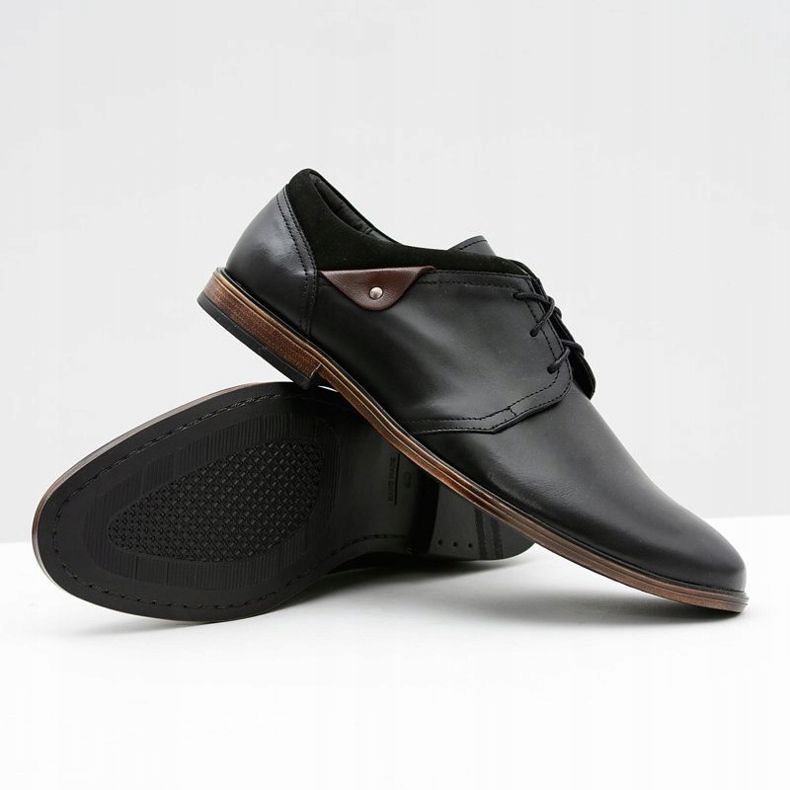 Gejms Zapatos de hombre de piel negra Luca negro 2