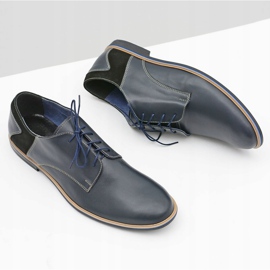 Bednarek Polish Shoes Zapatos Brogues para Hombre Bednarek Elegant Leather Azul Marino Biagio 5