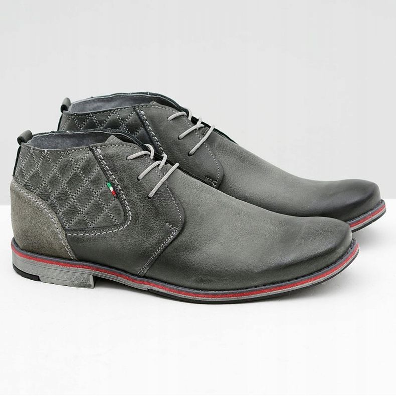 Gino Tuzzi Zapatos Hombre Gris Piel Graziano 1