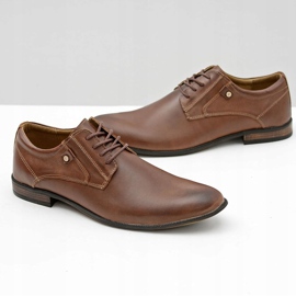 KOMODO Zapatos elegantes de cuero marrónes de Massimiliano 6
