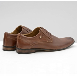 KOMODO Zapatos elegantes de cuero marrónes de Massimiliano 3