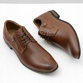 KOMODO Zapatos elegantes de cuero marrónes de Massimiliano 7