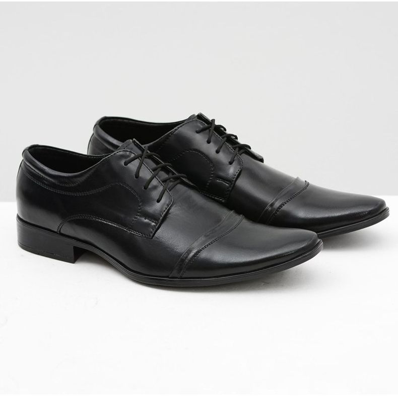 Mario Boschetti Zapatos formales negros para hombre Willy 1