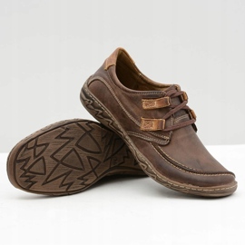 KOMODO Zapatos marrones de cuero para hombre Elton marrón 4