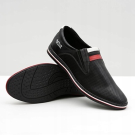Joker Zapatos sin cordones negros de cuero para hombre Mello 4