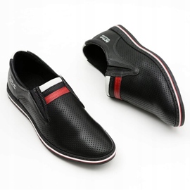 Joker Zapatos sin cordones negros de cuero para hombre Mello 6